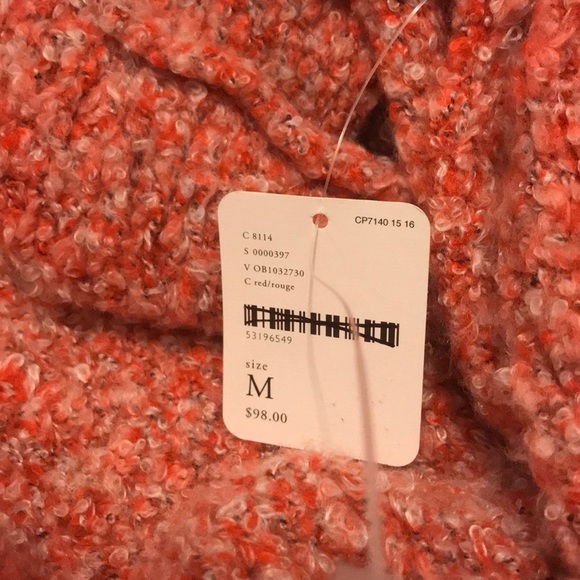 NWT Free People Bff Red Lotus sweater XS, Med, Lg - Picture 10 of 15